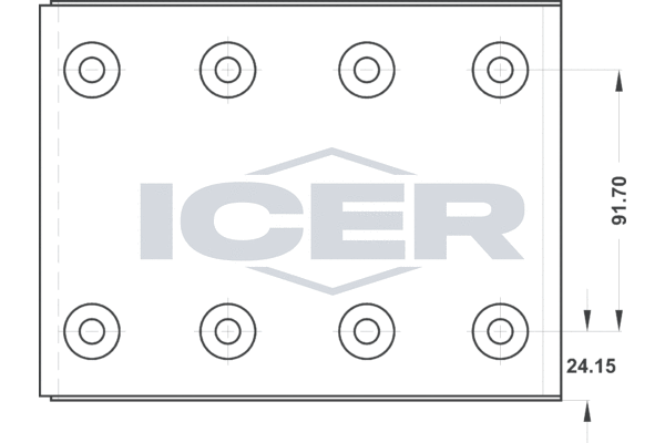 Set garnituri de frictiune, frana tambur 21 7683 00 ICER